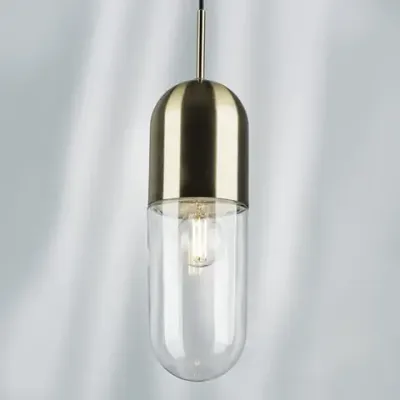 690011 Люстра RAMO 1х40W E27 БРОНЗА/ПРОЗРАЧНЫЙ Lightstar