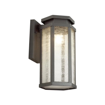 4048/1W NATURE ODL18 707 темно-серый/белый Уличный настенный светильник IP44 E27 100W 220V GINO