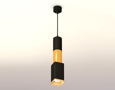 Комплект подвесного светильника XP7821015 SBK/SGD черный песок/золото песок MR16 GU5.3 (A2302, C6323, A2010, C6327, A2010, C7821, N7704)