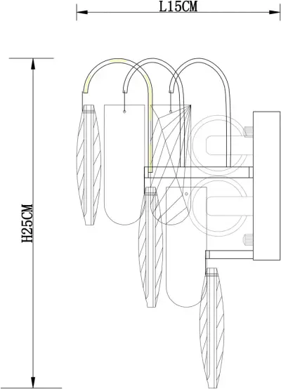 Настенный светильник Arte Lamp Vivien A2719AP-2GO, 2хE27