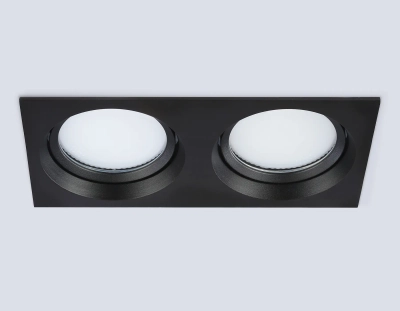 Светильник встраиваемый TN6661/2 BK черный IP44 GX53/2 220*110*48