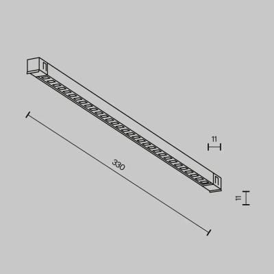 Трековый светильник Точки / Points Exility X 3000K 6Вт 40°, TR241-2-6W3K-B. TM Maytoni