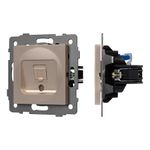 Механизм компьютерной розетки SCT-MPC1-PL-GD-V (RJ-45, CAT6) (Arlight, -)