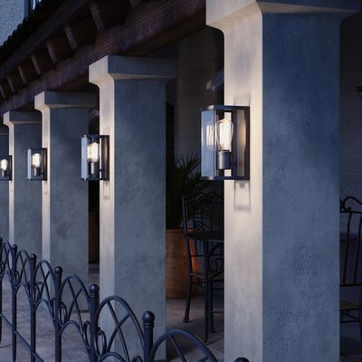 SL9019.701.01 Светильник уличный настенный ST-Luce темно-серый E27 1*15W