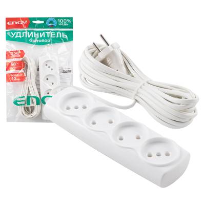 Удлинитель ENGY "Эконом" 7м/4роз. (ШВВП 2х0,75)