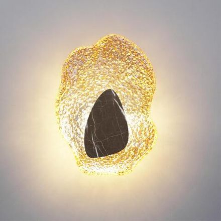 5461/12WLA L-VISION ODL_EX26 053 черный/янтарный/коричневый/металл/стекло/мрамор Настенный светильник LED x 12W 3000K CORALLA