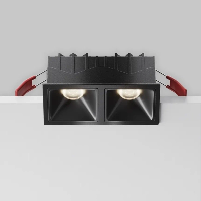 Встраиваемый светильник Альфа / Alfa LED 20 Вт 4000 К 50°, DL043-02-10W4K-SQ-B-1. TM Maytoni