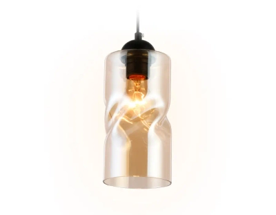 Подвесной светильник TR3555 BK/TI черный/янтарь E27 max 40W D110*1200
