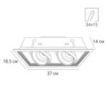 Карданный светильник Arte Lamp MERGA A8450PL-2WH, 2хLED