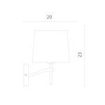 Бра Divinare SOPRANO 1341/02 AP-1, 1хE14