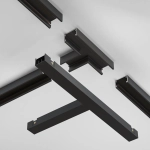 Т- образный коннектор накладной Basity, черный, TRA172CT-11B. TM Maytoni