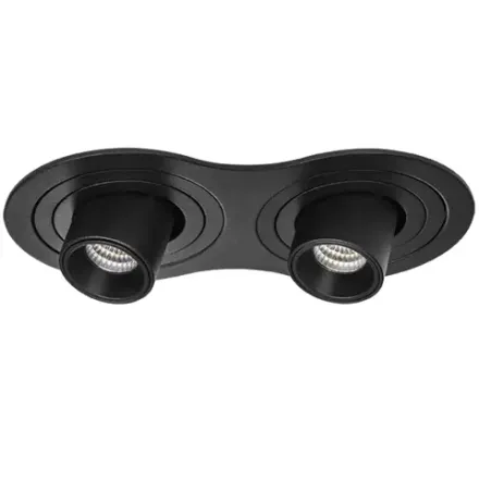 i627172 Светильник INTERO TUBO LED 7W*2 360LM*2 60G ЧЕРНЫЙ 3000K (217627+217172+217172)