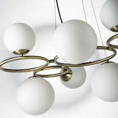 815091 Люстра GLOBO 9х40W G9 ЛАТУНЬ Lightstar