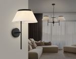 Светильник настенный LH72455 BK/WH черный/белый Е14 max 40W 300*260*400