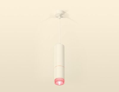 Комплект подвесного светильника с композитным хрусталем XP6312030 SWH/PI белый песок/розовый MR16 GU5.3 (A2301, C6342, A2063, C6312, N6152)