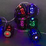 A-482 гирлянда светодиодная, прозрачный провод 2м, 10 LED с насадками