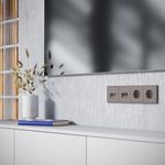 VLS001514 Накладка для розетки акустической 4-местной , S70 (капучино). (ТМ Maytoni)