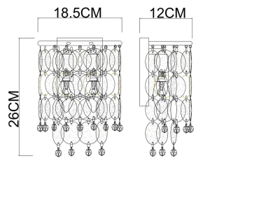 Настенный светильник Arte Lamp PIPIRIMA A4089AP-2AB, 2хE14