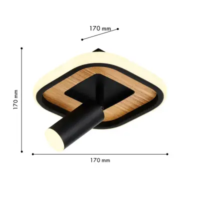 Потолочный светильник Olika 4439-1C, LED*12W, 1200LM, 4000K. ТМ F-Promo