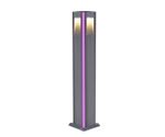 09210-F(220V),16(10) Светильник уличный Крисми серый 220V w12*12 h80 Led 4*3W (4000K) Декоративная подсветка розовая.