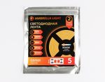 Светодиодная лента GS1101 2835 120Led/ 9.6W m/ 12V IP20 3000K/ 5000*8*1.2mm/ кратность резки 25mm (2 конт.)