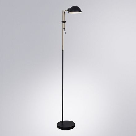 Торшер Arte Lamp ZETTA A7055PN-1BK, 1хE27