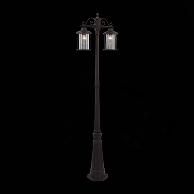 SL080.425.02 Светильник уличный наземный ST-Luce Темный кофе/Прозрачный, Темный кофе E27 2*100W