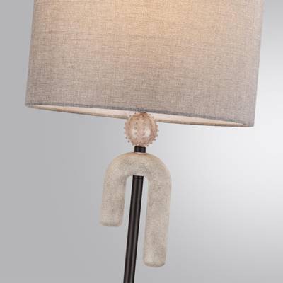 5410/1FA MODERN ODL_EX24 169 черный матовый/серый /металл/полирезин/ткань Торшер E27 1*60W BAGEL