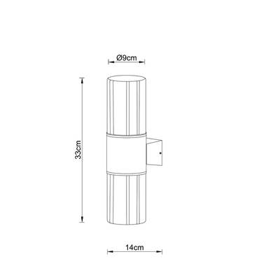 Уличный настенный светильник Arte lamp SEGINUS A6515AL-2BK, 2хE27