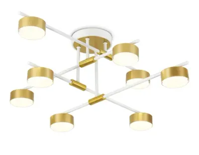 Светильник потолочный FL51751/8 WH/GD белый/золото GX53/8 max 12W 720*720*245