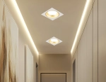 Светильник встраиваемый TN52338 SWH/SGD белый песок/золото песок GX53 max 12W 115*115*25