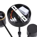 8234/6C COMFI LN25 черный, металл/акрил Люстра потолочная LED GX53 6*10W + LED-проектор 3*5W 2700К 220V VIRSAVA