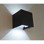 08585,19(4000K) Светильник Куб черный w10*10 h10 Led 6W (4000K) IP65