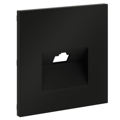 VLS001308 Накладка для розетки компьютерной RJ45 кат.6, S70 (черный матовый). (ТМ Maytoni)