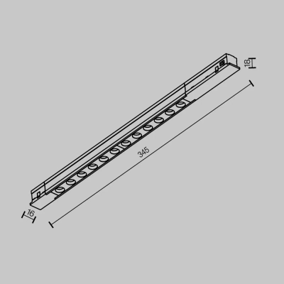 Трековый светильник Points Exility 4000К 10Вт 36° TR232-2-10W4K-B. TM Maytoni