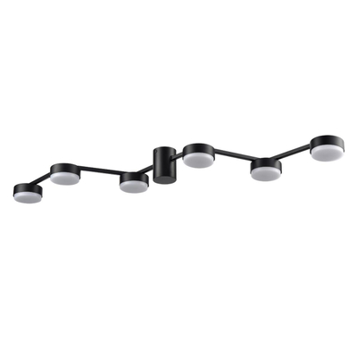 8187/6C COMFI LN26 249 черный, металл Люстра потолочная LED GX53 6*7W 220V SANATA