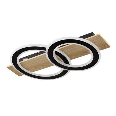 8023/80CL LEDIO LN24 черный/дерево, металл/МДФ Потолочный светильник 3000-6500К LED 80W 220V  PINE