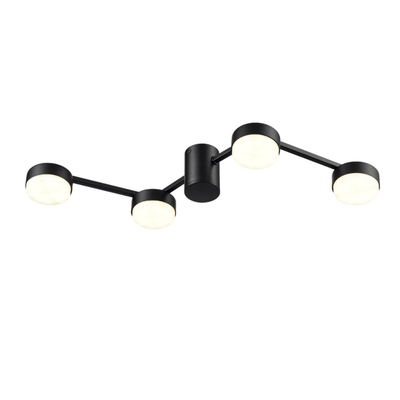 8187/4C COMFI LN26 249 черный, металл Люстра потолочная LED GX53 4*7W 220V SANATA
