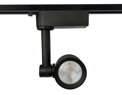Трековый однофазный светодиодный светильник GL6391 BK черный LED 7W 4200K 24°