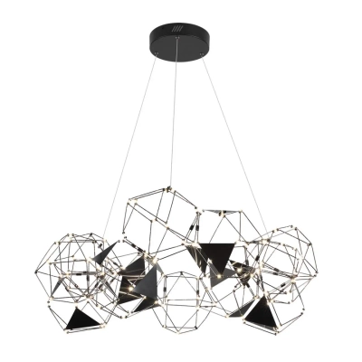 5087/56L L-VISION ODL25 293 черный хром/металл Люстра LED 56W 4000K 3360Лм TRELLIS