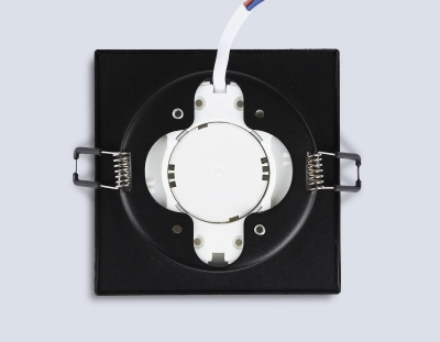 Светильник встраиваемый TN6710 BK черный IP44 GX53 max 15W 105*105*45