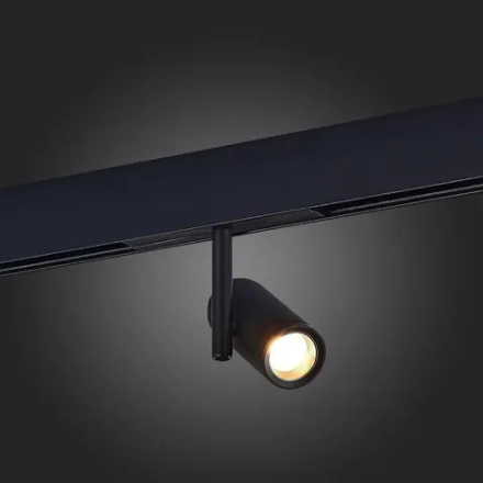 ST808.436.08 Магнитный трековый светильник Черный LED 1*8W 3000K 500Lm Ra>90 36° IP20 D42xH135 48VV