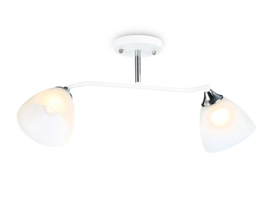 Светильник подвесной TR303001/2 WH/CH/FR белый/хром/белый матовый E27/2 max 40W 560*140*240