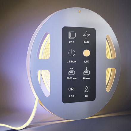 Светодиодная лента Ultra 24В COB 15Вт/м 2700K 5м IP 20 201223. TM Maytoni