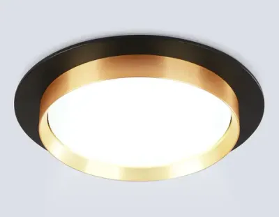 Светильник встраиваемый TU5020 BK/GD черный/золото IP20 GX70 D150*45