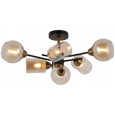 IL8243-6COU-79 BK GD светильник потолочный ILLUMICO, E27х6