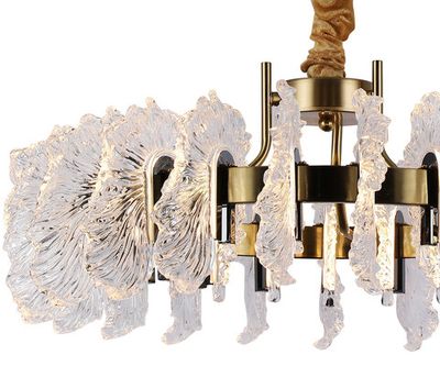 Люстра Мару латунь/черный жемчуг d60 h150 Led 40W (3000K)