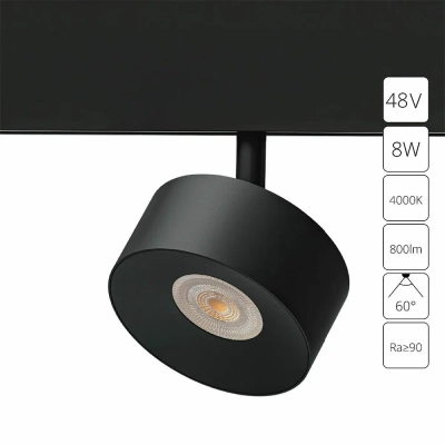 Магнитный трековый светильник Arte Lamp LINEA A4771PL-1BK, 1хLED