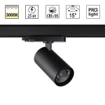 359574 PORT NT25 312 черный Светильник трехфазный трековый светодиодный IP20 LED 25W 3000K 220-240V HELIX