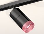 Комплект трекового светильника с композитным хрусталемXT7403003 DCH/PI/SBK черный хром/розовый/черный песок MR16 GU5.3 (A2537, C7403, A2071, C7403, N7193)